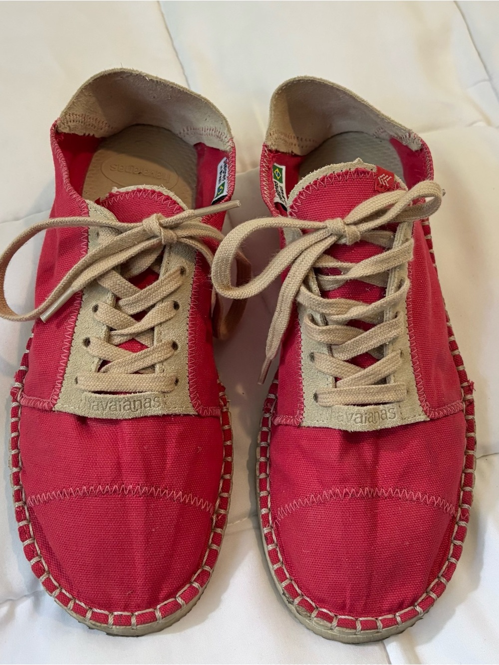 Havaianas Origine Sneaker III Espadrilles Ruby Red Womens Size 8